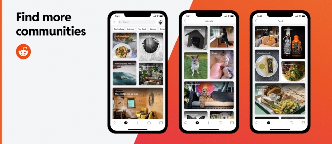 Reddit actualiza sus apps de Android y iOS con una pestaña para descubrir conversaciones mediante una interfaz gráfica muy parecida a Pintereset.