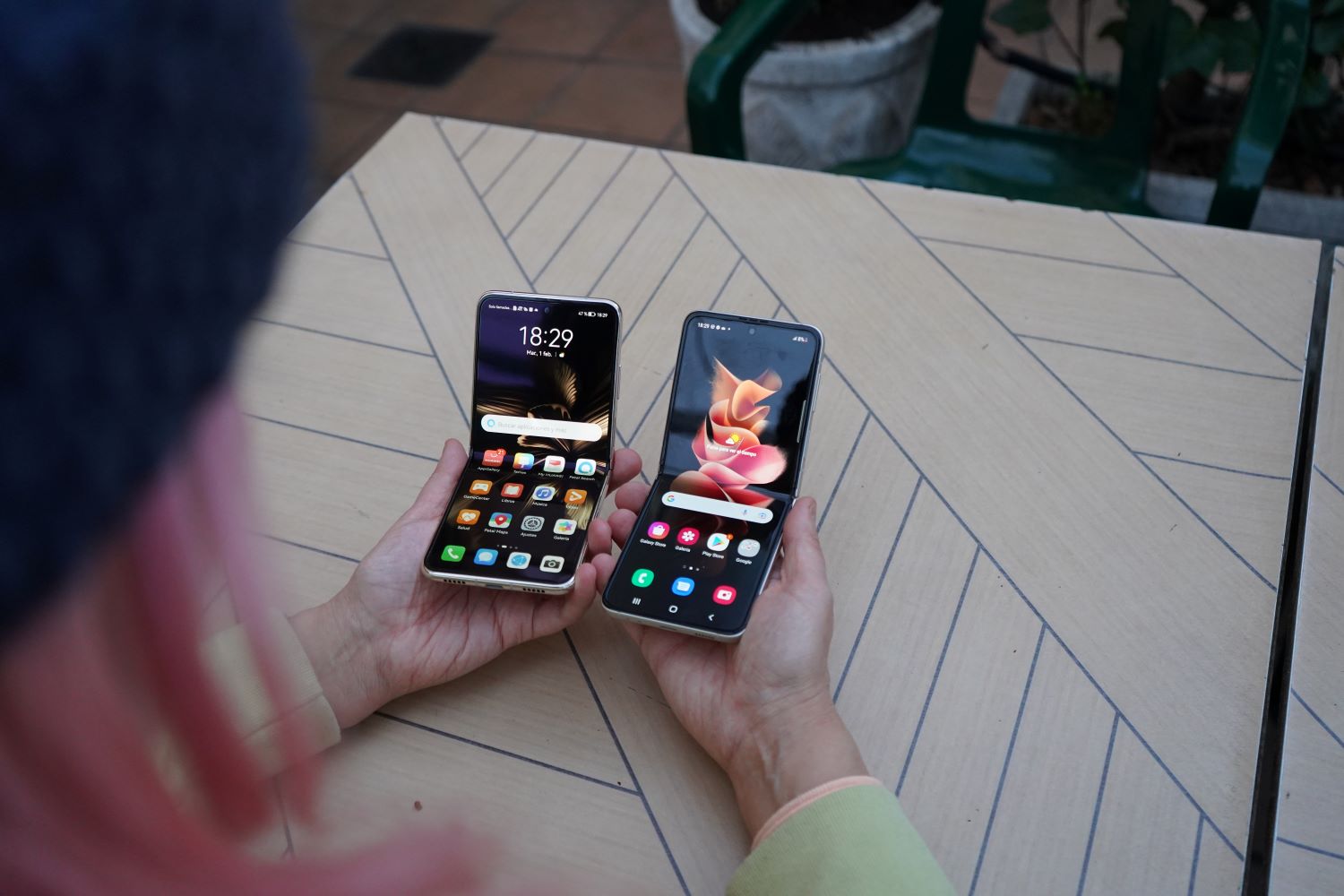Huawei Pocket S: nuevo celular plegable frente al Z Flip