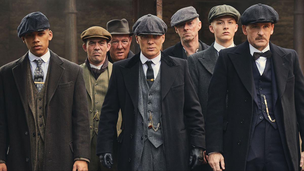 Parte del elenco de la serie inglesa Peaky Blinders.