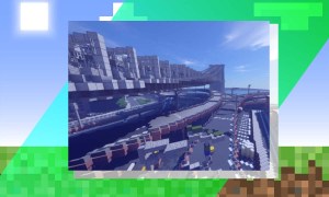 El puente de Brooklyn recreado en Minecraft.