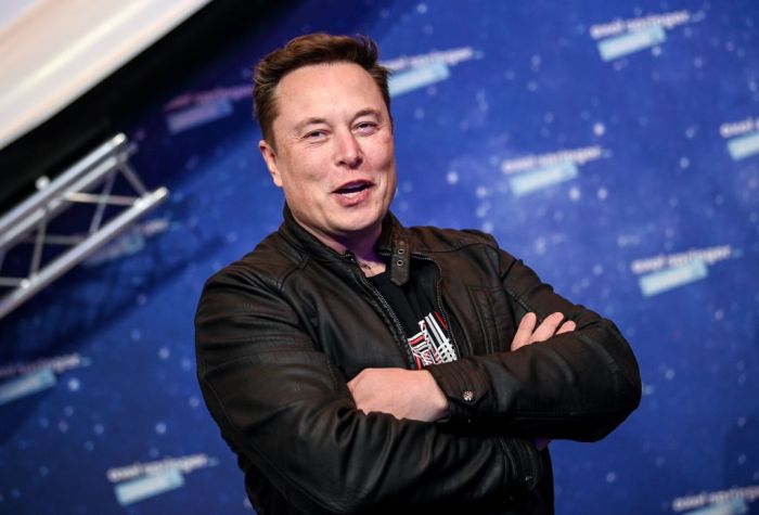 Elon Musk durante una presentación de SpaceX.
