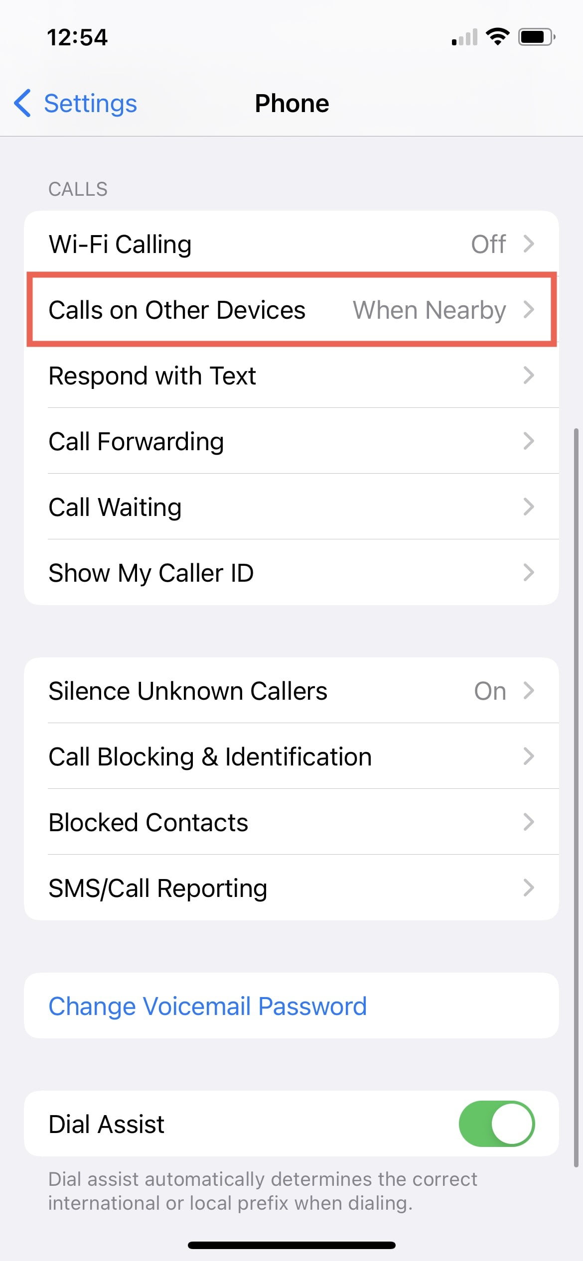 Llamadas de iPhone en Mac