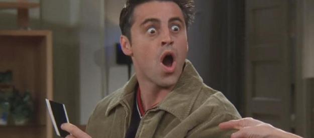 Joey, el personaje de Friends, sorprendido.