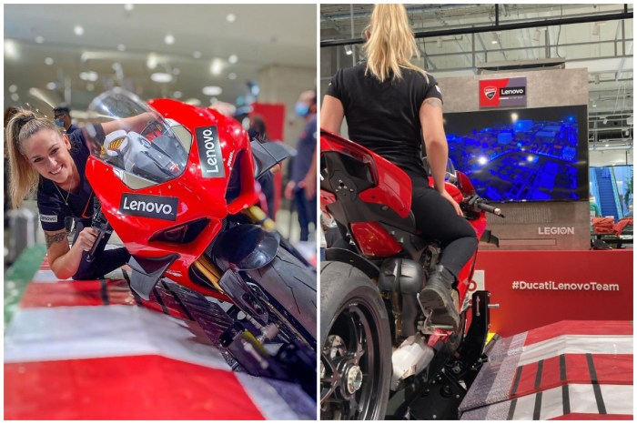 Lenovo y Ducati se la juegan con inédito simulador de motos