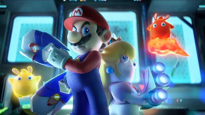 Mario y compañía en Mario + Rabbids: Sparks of Hope.