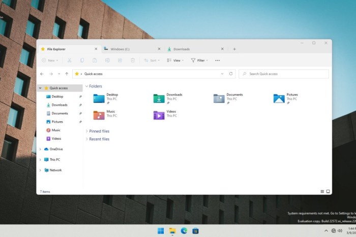 Windows se apronta a incluir pestañas en el Explorador de archivos