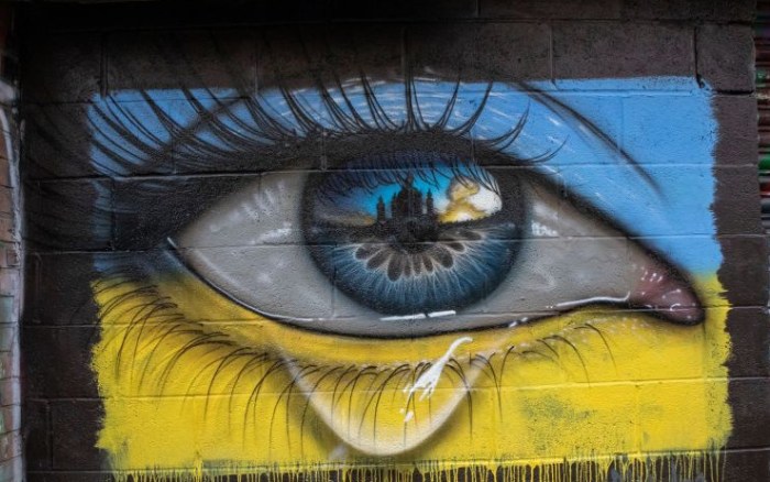 Graffiti en Kiev, Ucrania