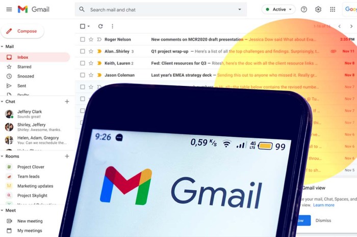 Gmail, la plataforma de Google para gestionar correos electrónicos.