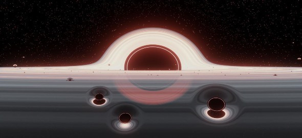agujeros negros fusion caotica billar 2