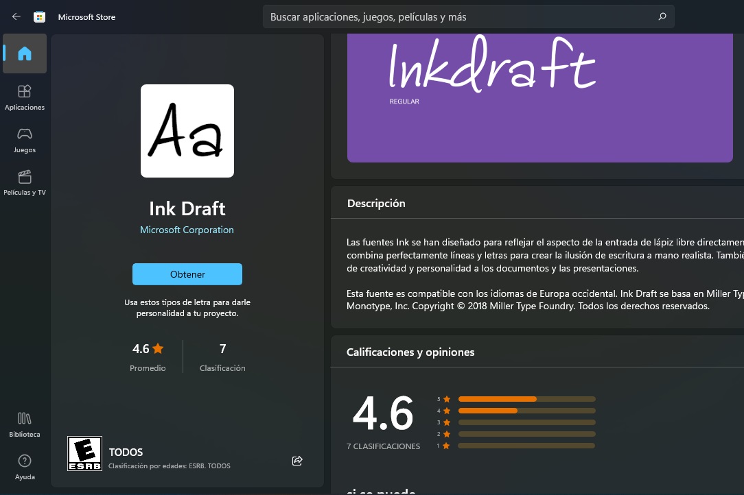 Obtener Fuentes de la Microsoft Store en Windows 11