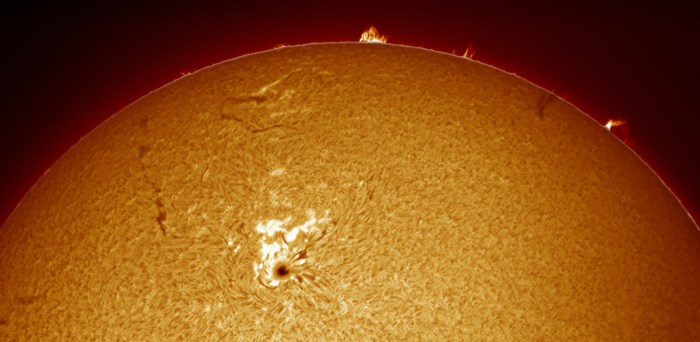 mancha solar muerta lanza bola plasma tierra