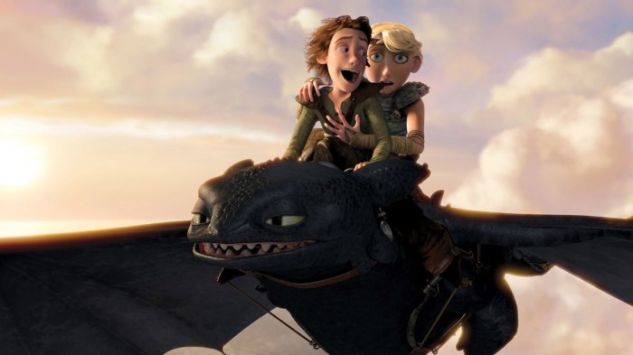 Fotograma de How to Train Your Dragon, una de las mejores películas infantiles en Netflix.