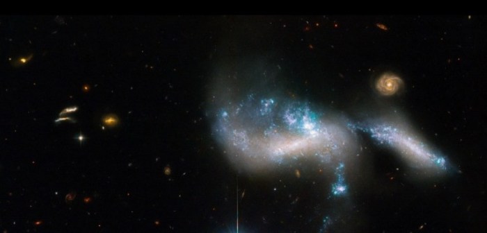 galaxias enanas fusionandose hubble