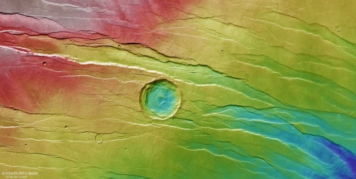 marte marcas de garra topography of tantalus fossae pillars 1
