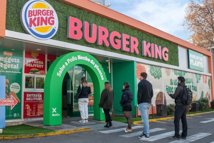 burger king locales plant based