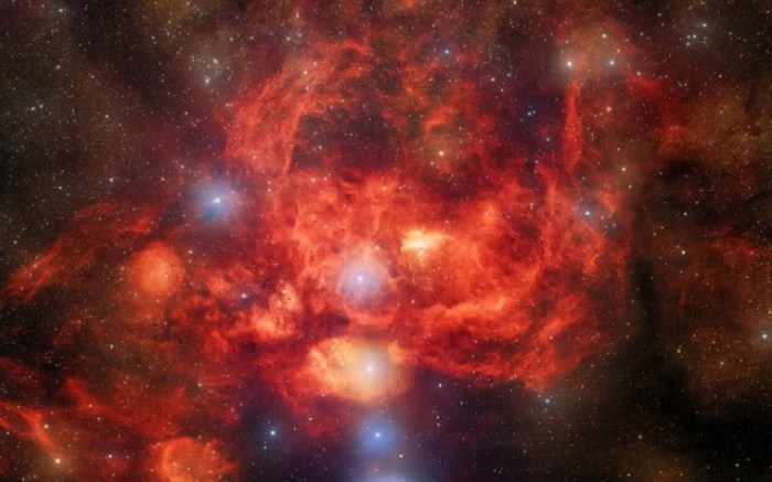 nebulosa langosta formacion estelar de la