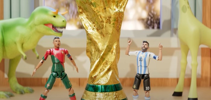 lionel messi cristiano ronaldo toy story qatar 2022 br football