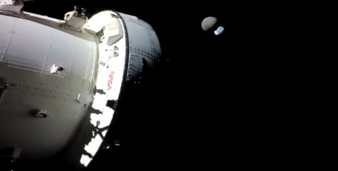 nave espacial orion nuevo record luna tierra