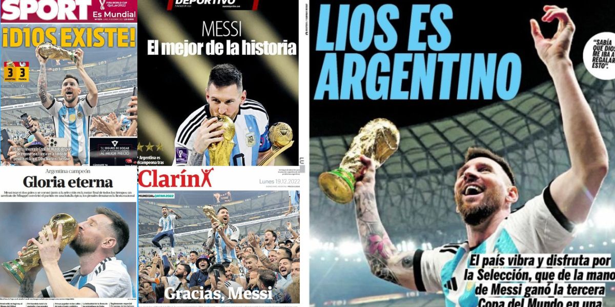 El día después del título: las portadas alaban al Dios Messi | Digital  Trends Español