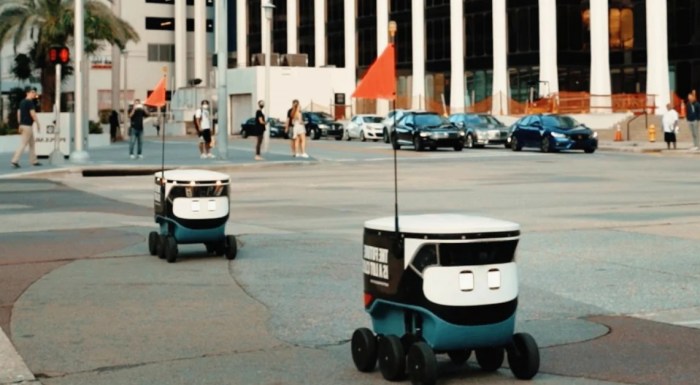 uber eats miami entrega robots robot