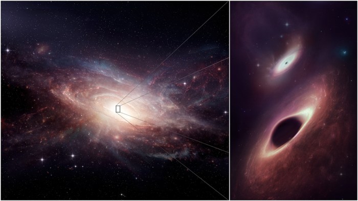 agujeros negros alimentandose juntos fusion galaxias cancer nrao 004 galaxy bh merger