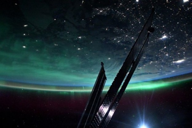 astronauta captura aurora estacion espacial estaci  n internacional