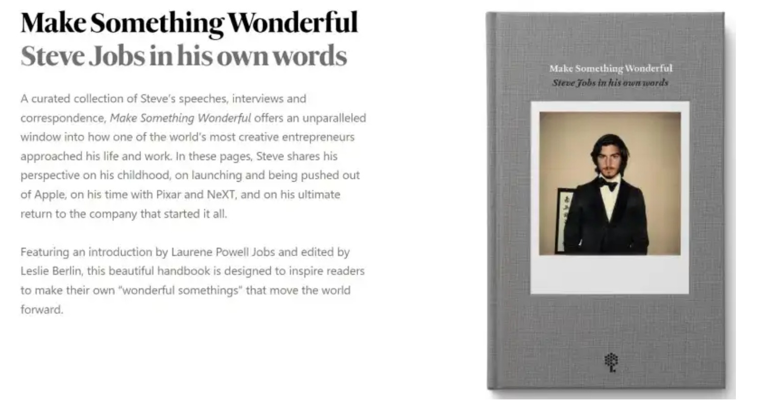 Make Something popular Wonderful: Steve Jobs in his own words