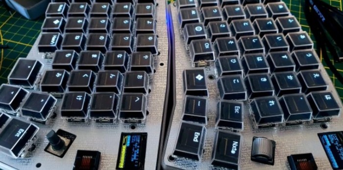 teclado mecanico pantallas oled teclas mec  nico