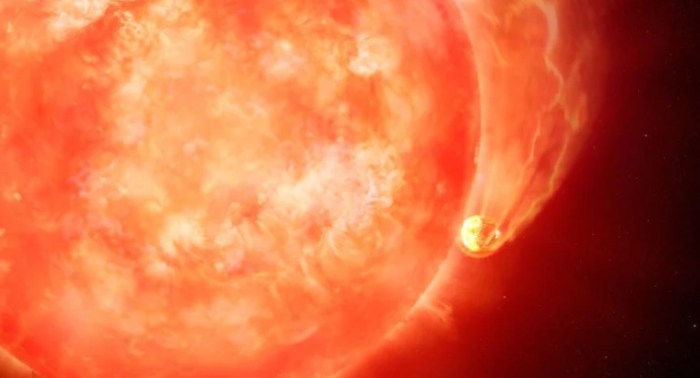 astronomos observan vista previa destruccion de la tierra exoplaneta devorado por estrella
