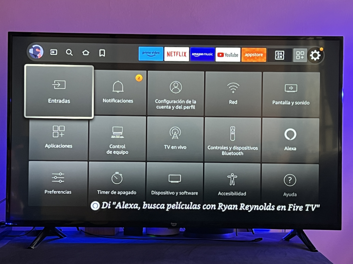La televisión inteligente Fire TV 4-Series de 55” en 4K