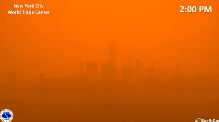 The day after tomorrow: Timelapse with the orange apocalypse in New York |  Digital Trends Spanish