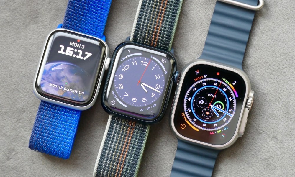 Apple Watch SE 2, Apple Watch Series 8, y Apple Watch Ultra.