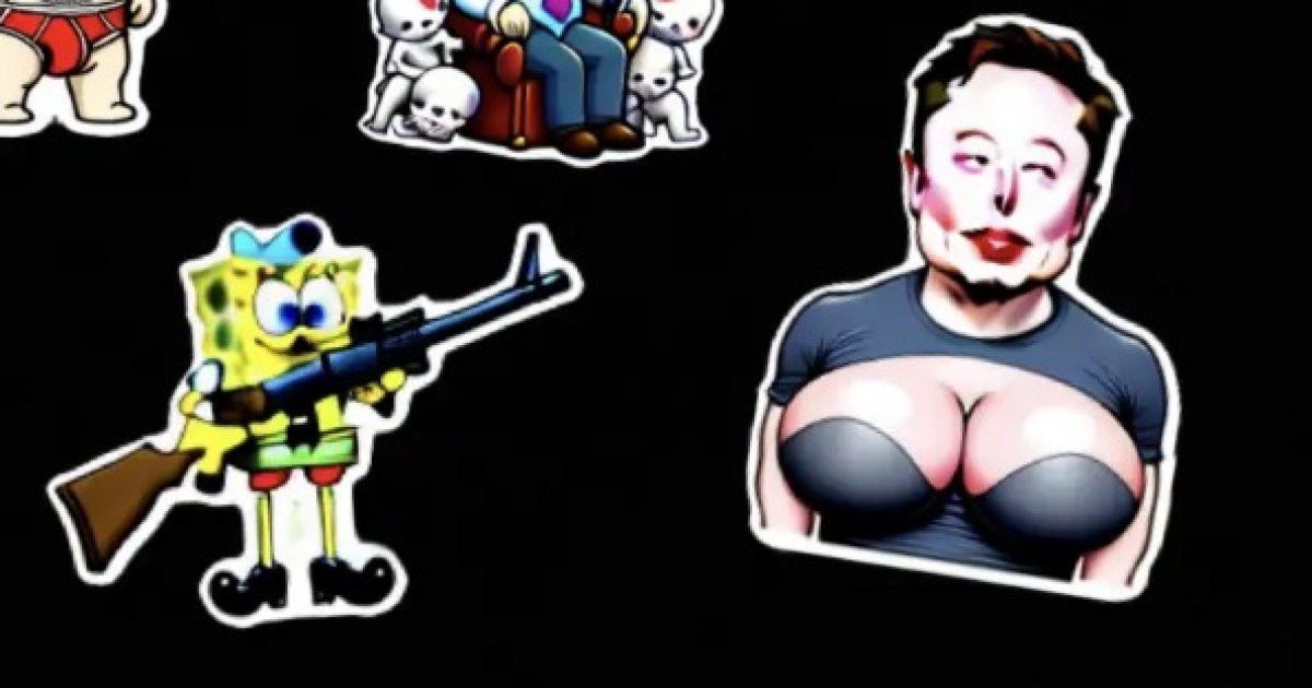 Elon Musk y Karl Marx con tetas: Meta en problemas con sus stickers