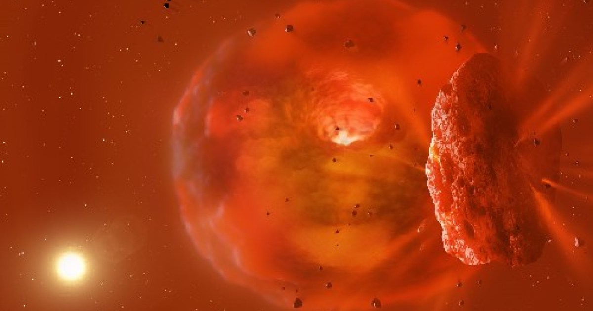 Captan por primera vez el choque explosivo de dos exoplanetas
