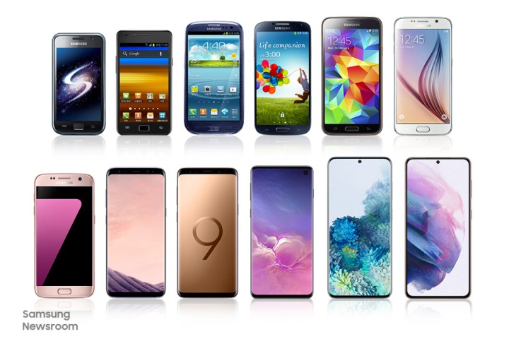 Serie Samsung Galaxy S hasta el S21.
