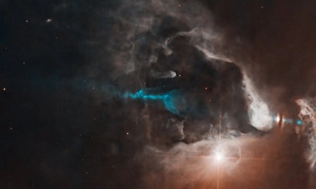 telescopio espacial hubble chorro estrella bebe beb