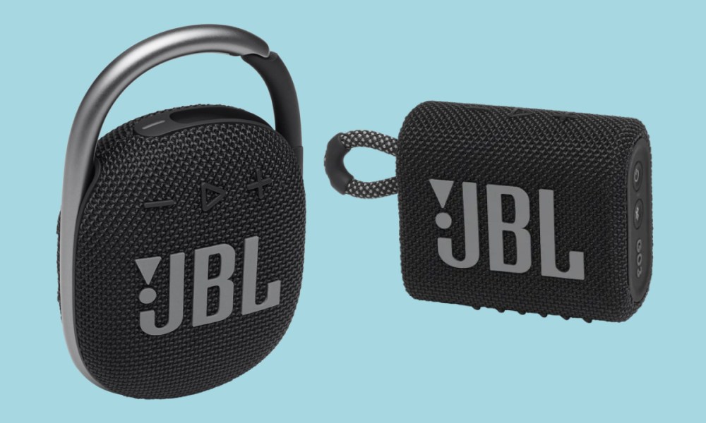 JBL Clip 4 y JBL Go 3.