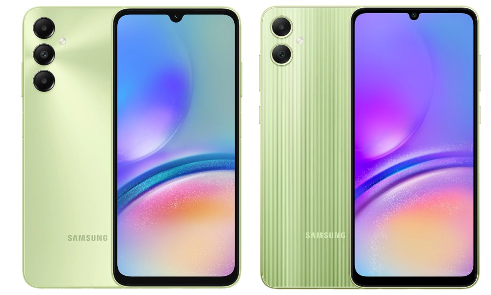 Samsung Galaxy A05s (izquierda) y Galaxy A05.