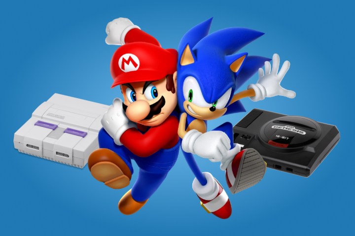 SNES vs. Sega Genesis Mario vs. Sonic.