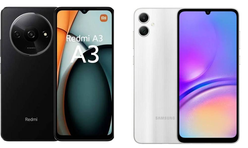 Una comparativa entre el Xiaomi Redmi A3 y el Samsung Galaxy A05.