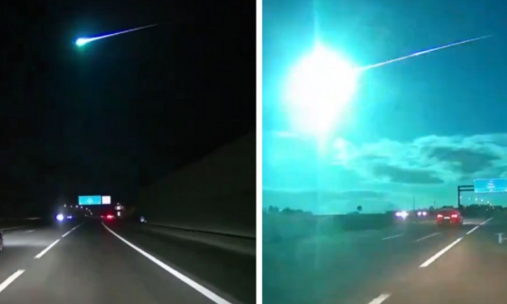 videos increible meteorito espana portugal espa  a