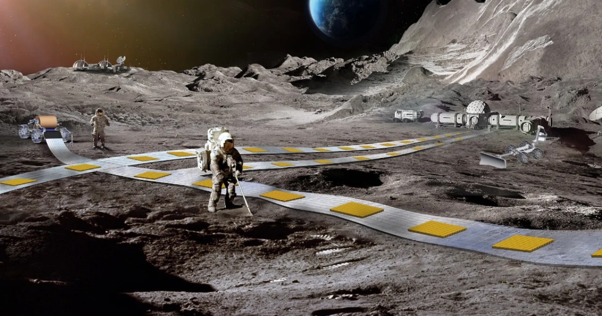 La NASA contempla un tren robótico levitante para la Luna