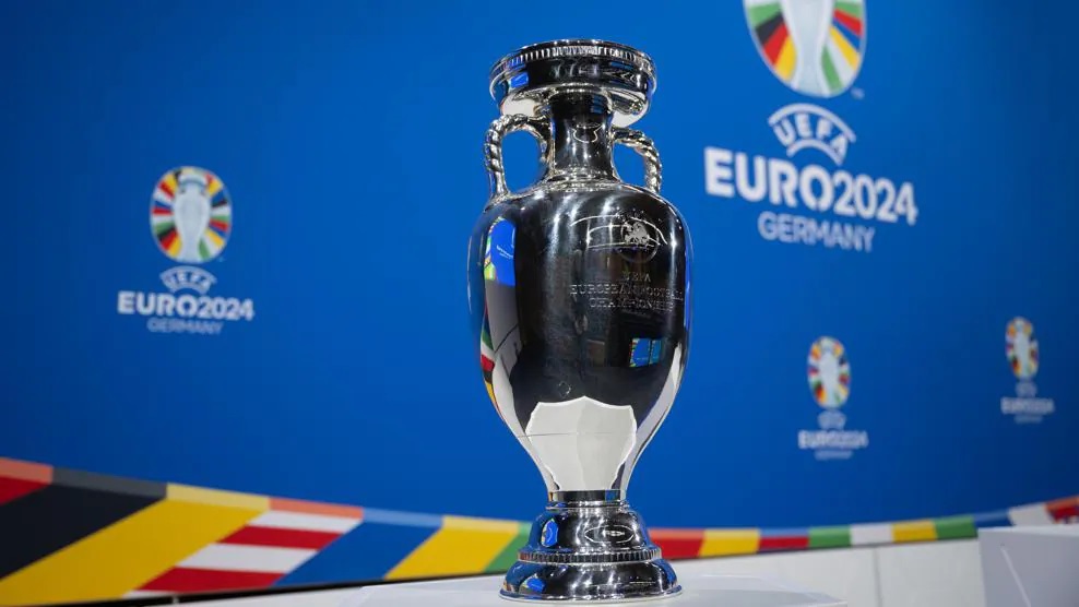 Una imagen del trofeo de la Euro 2024.