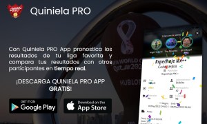 Una imagen de la app Quiniela Pro.