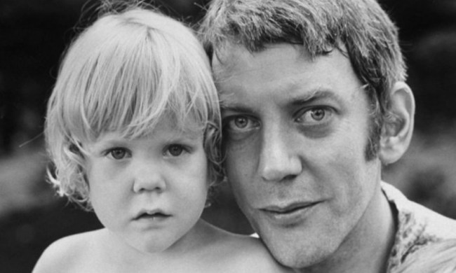 Kiefer y su padre Donald Sutherland