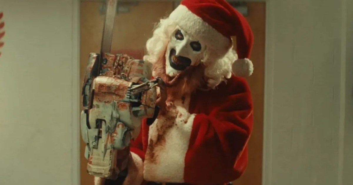 Tráiler de Terrifier 3: Art el Payaso causa estragos como un Papá Noel asesino