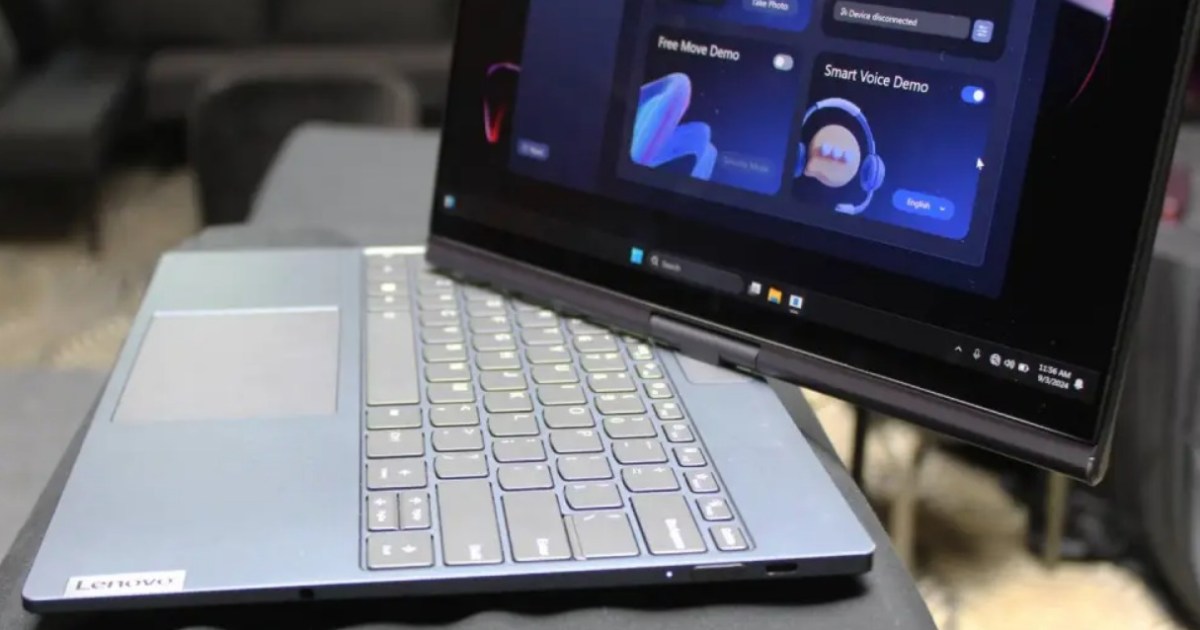 Este laptop Lenovo se abre y se contorsiona con un comando de voz