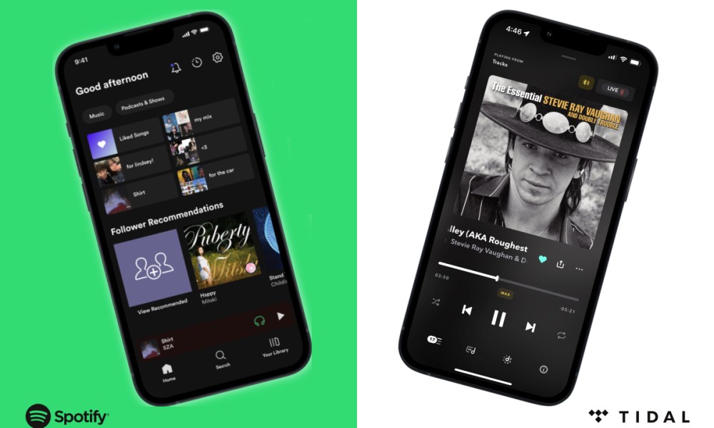 Spotify vs Tidal Portada
