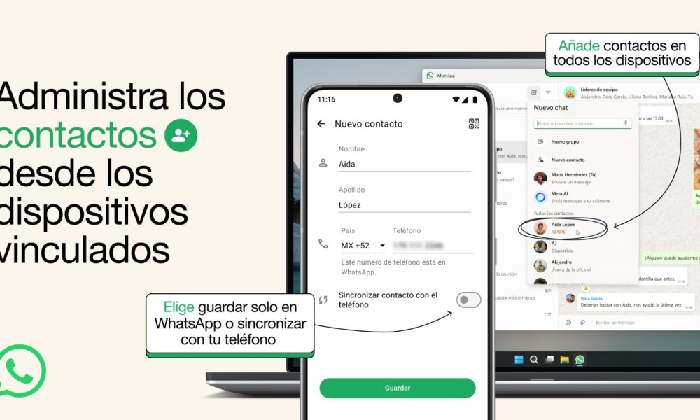 whatsapp facilita guardar contactos