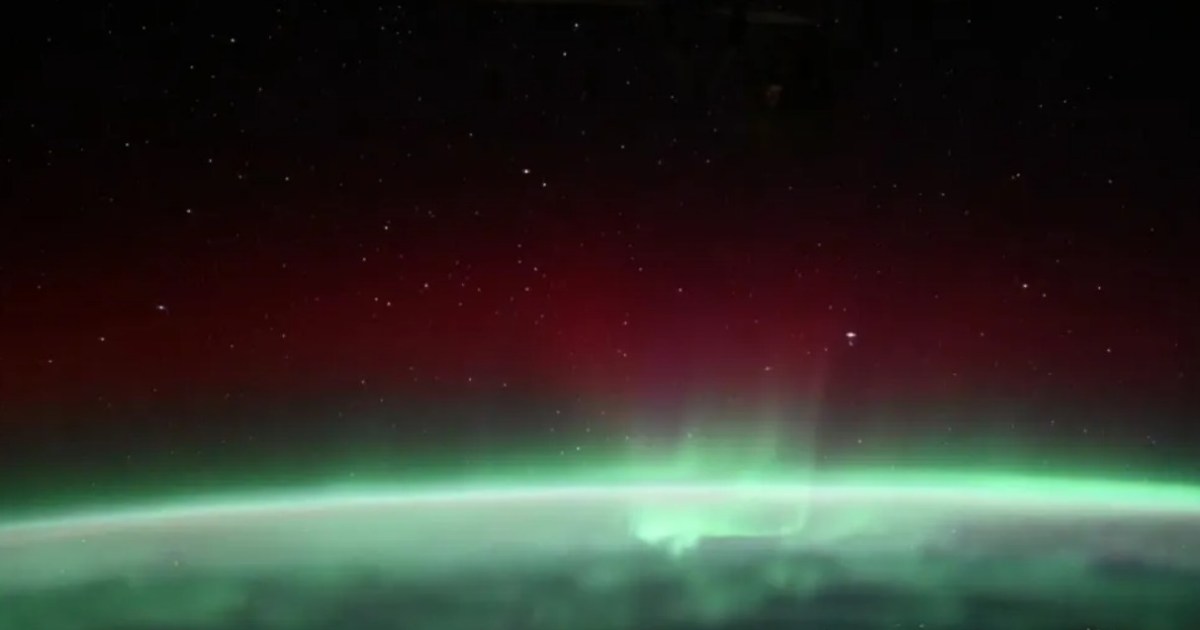 Observa esta impresionante aurora desde 257 millas sobre la Tierra